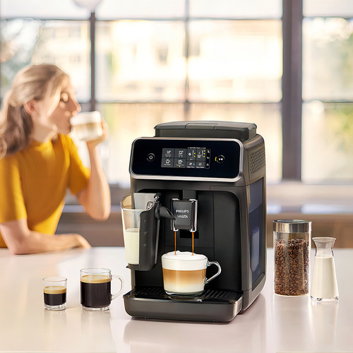 Cafetera automática Philips Walita con molinillo LatteGo EP2230, espresso negro automático, 220 V