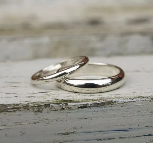 Aros de boda en plata new arrivals