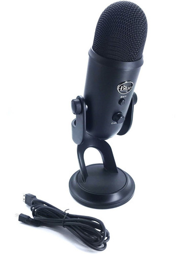 Micrófono Usb Premium Multi-pattern Microphone Yeti Negro (Reacondicionado)