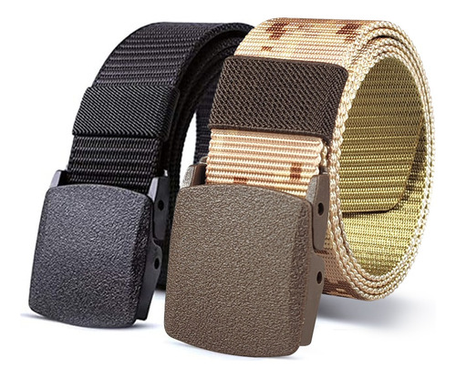 Cinturón Táctico Militar Web Belt Regalo Para Hombres 2 Pack