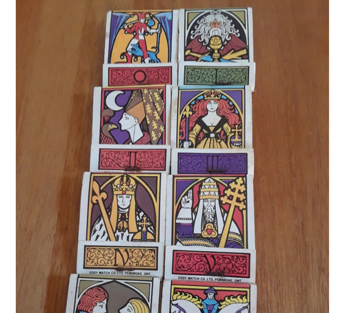 Colección Cajas Fósforos Con Cartas Del Tarot Origen Canadá