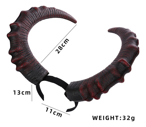 Youpin Diadema De Cuerno De Gótico De Aro De Cabellero De Cuerno