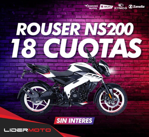Imagen 1 de 15 de Bajaj Rouser 200 Ns - Lidermoto Tigre El Mejor Precio!