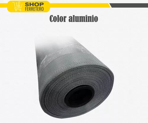 Tejido Tela Mosquitera Aluminio Rollo 100x30 Mts No Se Oxida