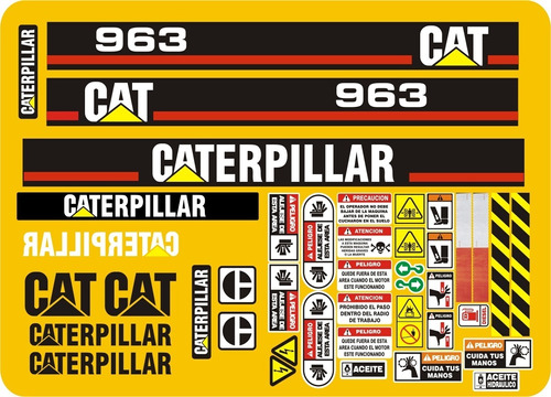 Calcomanías Para Caterpillar 963