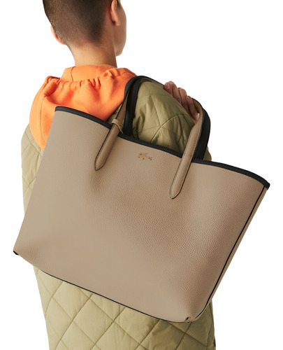 Bolsa Lacoste Tote Anna Reversible De Lujo Para Mujer