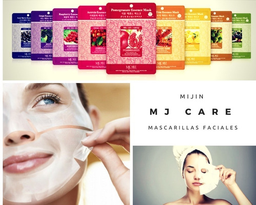 Mascarilla Facial Mj Care Hidratación Piel Mixta X10 + Envio