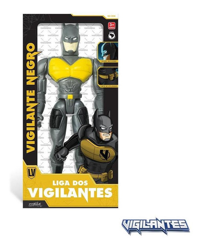 Imagem 2 de 5 de Boneco Articulado Pequeno Vigilante Negro Menino Mielle