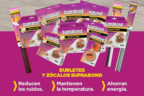 Burlete Suprabond Goma Espuma Extra Ancho 5 Metros Marrón