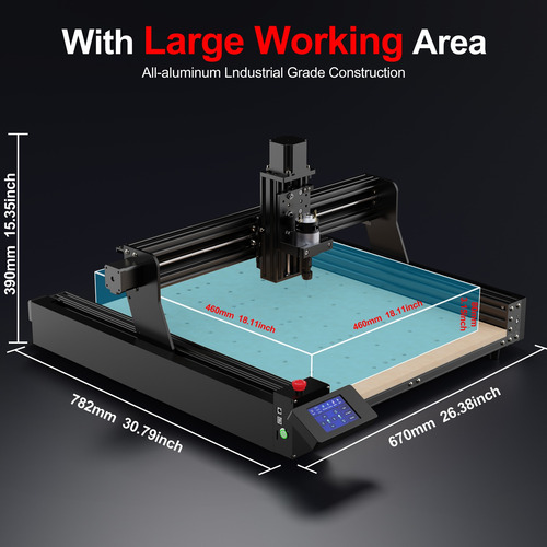 Máquina De Cortadora De Grabado Twotrees Ttc 450 Cnc+rodillo