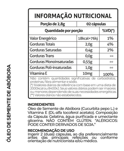 Imagem 3 de 3 de 2 Potes Óleo De Semente De Abóbora 1000mg + Vitamina E 60cps