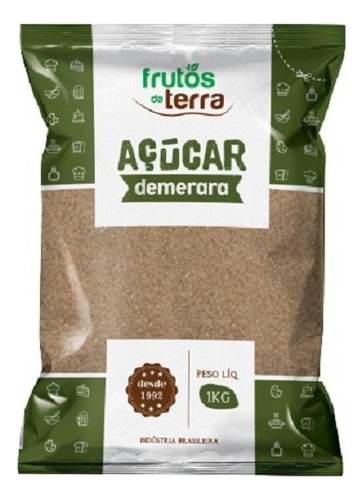 Açúcar Demerara Saudável E Nutritivo Pacote Com 1kg