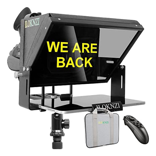 Iloknzi Teleprompter Elevable De 15 Pulgadas Para Todas Las 