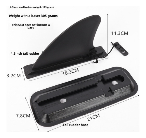 Película Superior De Timón 45 Para Sup Inflable