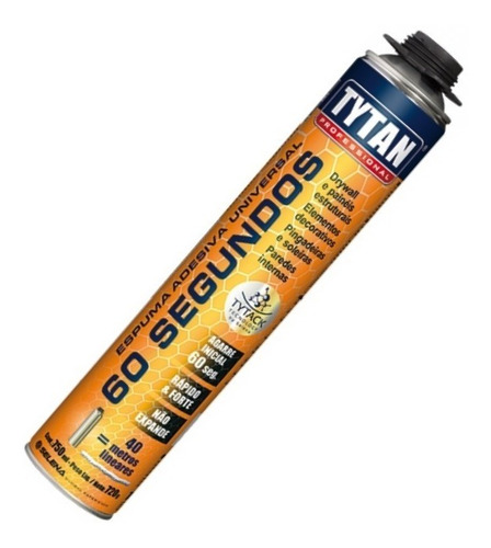 Espuma Adesiva 60 Segundos 750ml Tytan