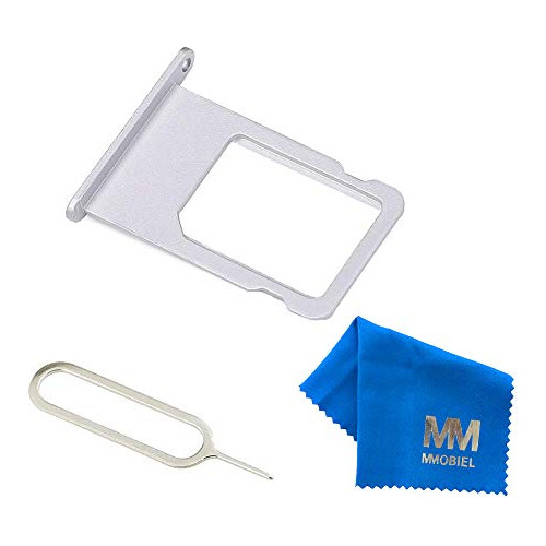 Sim Tarjeta Slot Tray Holder Para iPhone 6 2014 Plateado