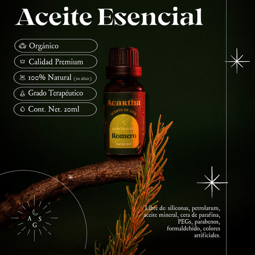 Aceite Esencial De Romero 20 Ml - Agartha