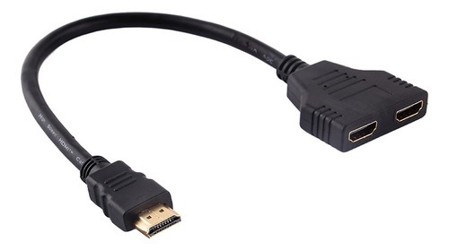Adaptador Hdmi Macho De 1080p A Doble Hdmi Hembra .