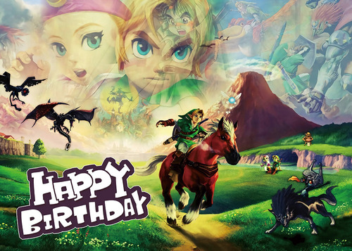 Fondo Decoración De The Legend Of Zelda Para Cumpleaños