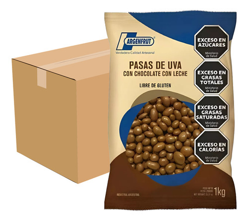 Pasas De Uvas Con Chocolate Argenfrut X1kg (bulto X6)