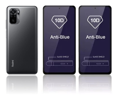 Kit 2 Micas Anti Luz Azul Xiaomi Redmi Note 10/10s