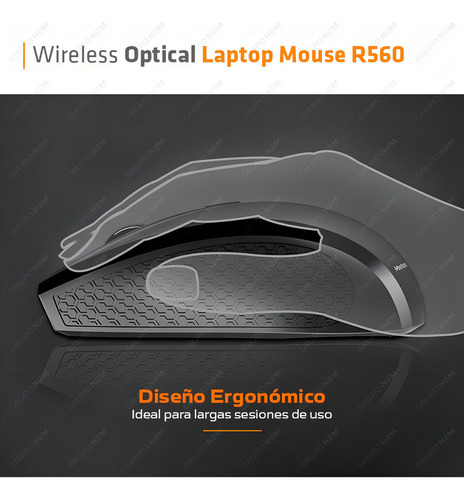 Mouse Inalambrico Wireless 2.4ghz Black Meetion Mt-r560
