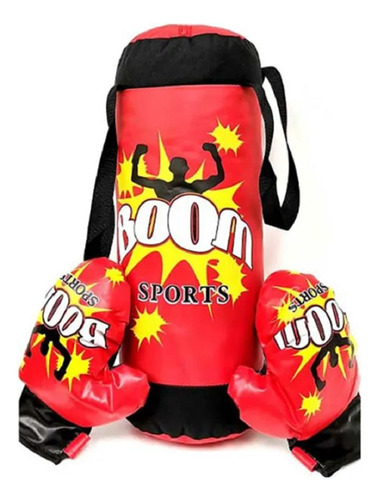 Saco De Boxeo Para Niño + 2 Guantes Kit Boxeo Niños Guantes