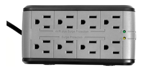 Imagen 4 de 7 de Regulador de voltaje Vorago AVR-100 1000VA entrada y salida de 120V CA negro