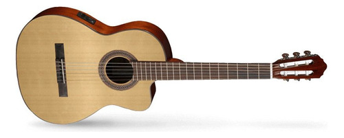 Guitarra eletroacústica Cort Classic Series, poro aberto, cor natural, material de escala, jacarandá, orientação da mão, mão direita