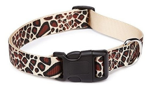 East Side Collection Cheetah-print Nylon Dog Collar, Milmf