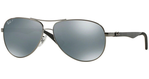 Lente De Sol Ray Ban Polarizado Rb8313 004/k6 61mm Plata