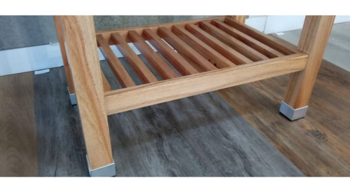 Imagen 5 de 5 de Vanitory 52x38cm Con Bacha Blanca Y Estante Deck De Paraíso