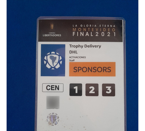 Siete Acreditaciones Final Copa Libertadores 2021 (Usado)