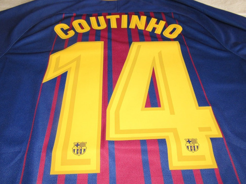 Camiseta Nike Fc Barcelona Stadium 2017-18 - Coutinho 14
