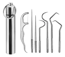 Comprar Limpieza Bucal Dental Acero Inoxidable Higiene Dientes 8pzs