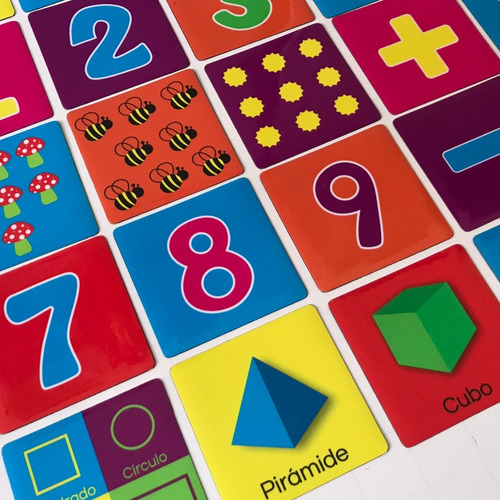 Numeros Y Matematicas En Laminas Magneticas Para Niños