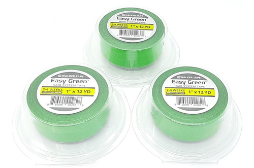 Fita Walker Tape Easy Green Verde 12m X 2.5 Cm- Kit C/3