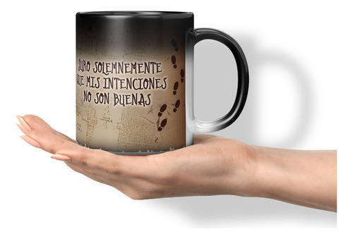 Taza Magica Cambia Color Mapa Del Merodeador Harry Potter