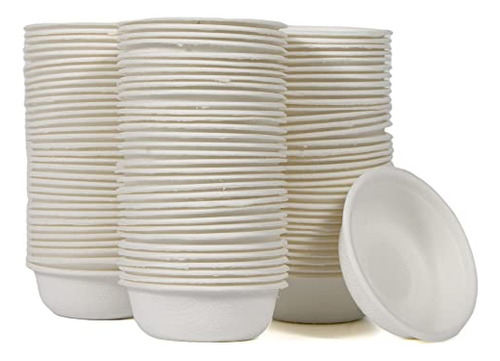 100 Vasos Biodegradables Para Comida De Gecko Crestado Plato