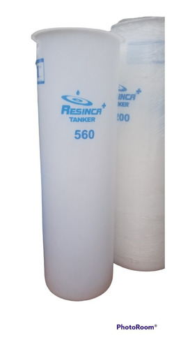 Tanque D Agua Cilíndrico Marca Resinca Blanco 560 Litros  