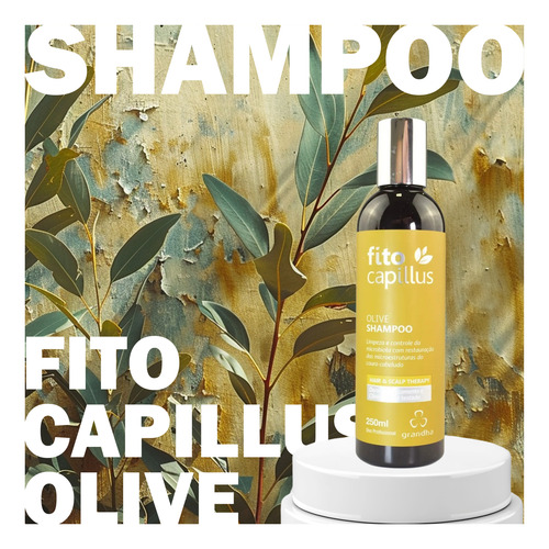 02 Shampoo Fito Capillus Olive 250ml Grandha Couro Sensível