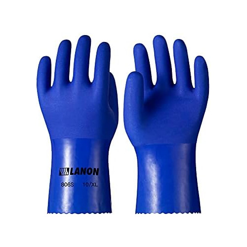 Guantes De Pvc Resistentes Productos Químicos Lanon, G...