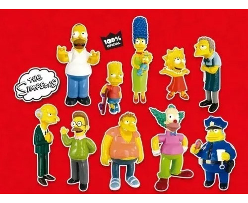 Figuras Los Simpsons Coleccion Completa Clarin X10