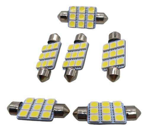 Lamp Led 12v T1torpedo Sv8.5 1p 9 Leds