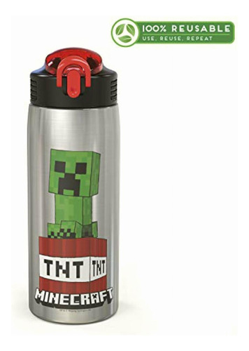 Zak Designs Mici-v151 Zak Designs Botella De Agua De Acero