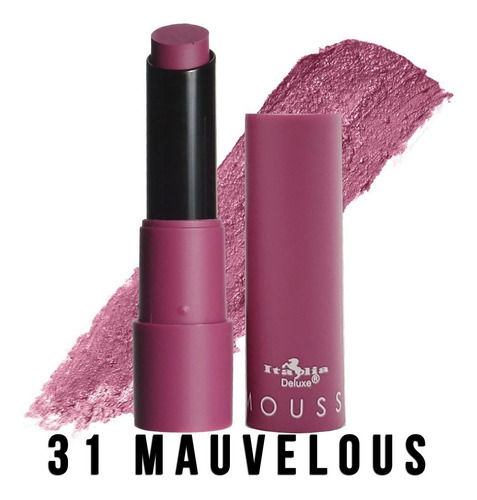 Labial Top Five Mousse Mate Italia Deluxe (variedades) Color Mauvelous