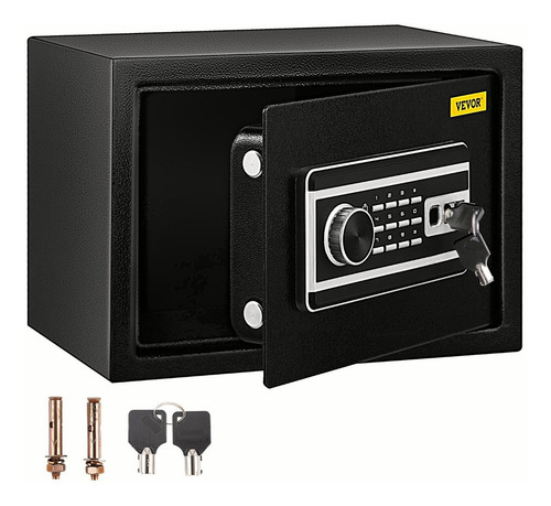 Vevor Caja Fuerte De Seguridad Con Huella Dactilar 22l Color Negro