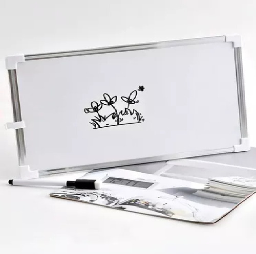 Pizarron Blanco Magnetico Con Plumon Borrador Aluminio 20x30 Blanco
