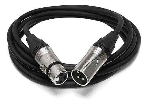 Kit 2 Cabos Dmx 10 Metros Xlr Macho / Fêmea Canon Iluminação 110v/220v