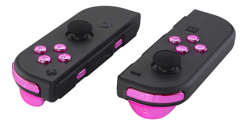 Pack Extremerate Botones Chrome Rosa Para Nintendo Switch